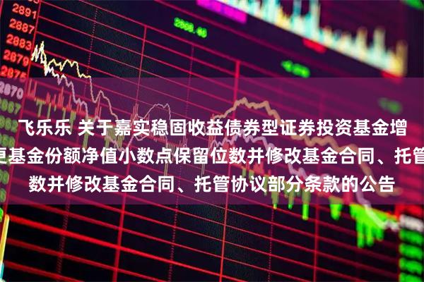飞乐乐 关于嘉实稳固收益债券型证券投资基金增加D类基金份额、变更基金份额净值小数点保留位数并修改基金合同、托管协议部分条款的公告