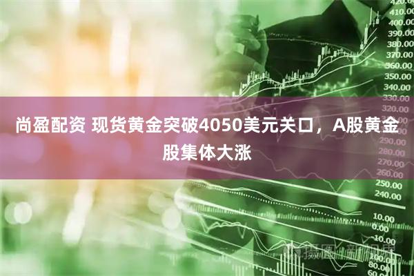 尚盈配资 现货黄金突破4050美元关口,A股黄金股集体大涨